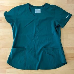 Green Skechers Scrub Top